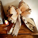 ラスト1  クリスマス　クリスマスリボン　クリスマスツリー　ツリートップ　クリスマスリース　ツリートップリボン　クリスマスオーナメント