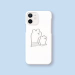 くまさんの親子 スマホケース