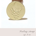 月のかけら・シーリングスタンプ（ シーリングワックス　月　星　宇宙　三日月