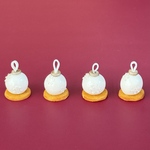 ミニチュア　オーナメントケーキ　ホワイト