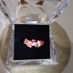 秘めたハート♡　5粒ストーン(⁠ ⁠ꈍ⁠ᴗ⁠ꈍ⁠)リング