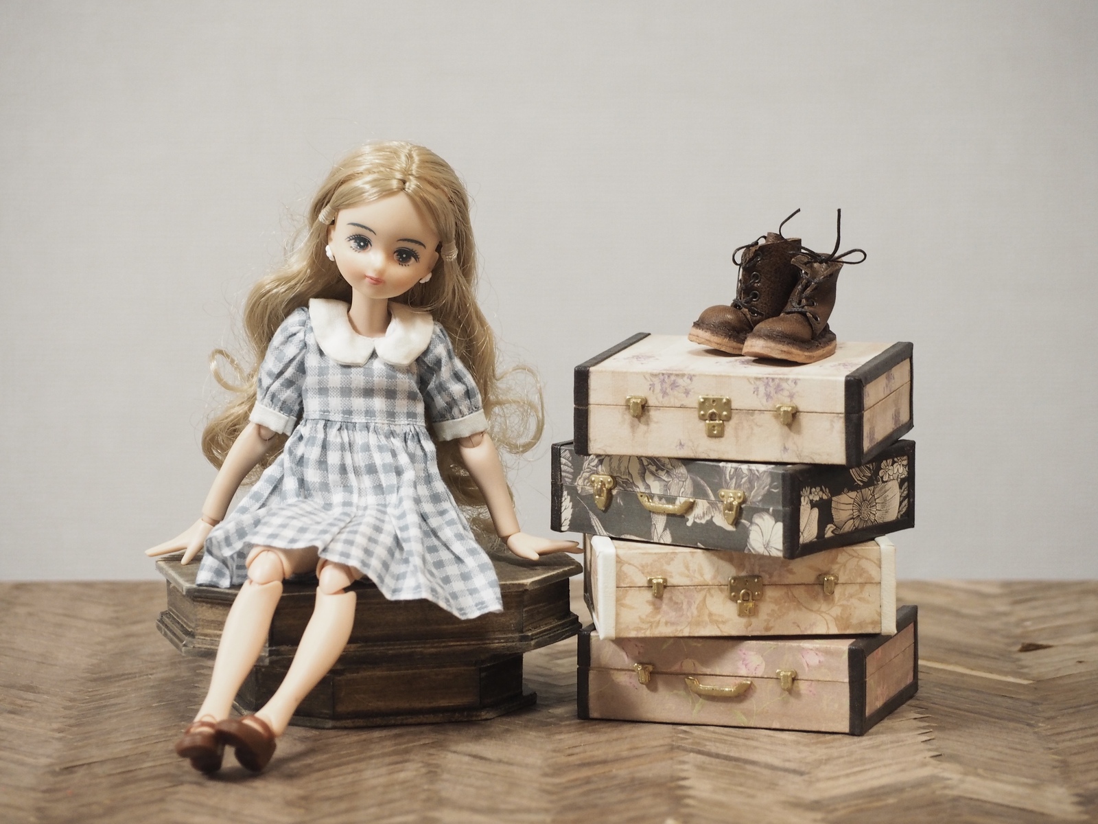 ドールハウス　ミニチュア　ハンドメイド　ねんどろいど　アンティーユ 現品販売】PENNY'S BOX「ANTU(アンティーユ)：萌獣魔法」BJD