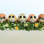 オーダーamo_melu様 フクロウとすずめのオーナメント他