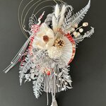 ドライフラワー グレイラタンしめ縄飾り