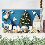 《限定品》＊𝑿𝒎𝒂𝒔✰北欧街のクリスマスプレート【B】⋆*𖢔⋆＊　　　　　　　クリスマスツリー/北欧雑貨/クリスマスギフト/クリスマス飾り