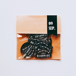 ●○SIMPLE!BLACK!MARU!FLAG!　日付シール*9月○●