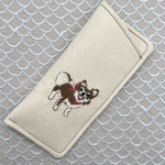 チワワ刺繍メガネケース