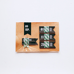 ▼▽▼SIMPLE!COOL!BLACK!FLAG!　日付シール*9月 ver2▼▽▼