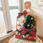 Christmas♡カッティングボード　壁掛け　ミニツリー　サンタクロース