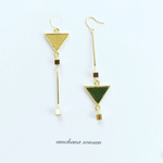 mode”レザー ピアス/イヤリング