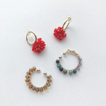 EARRING＆EAR CUFF:「Raspberry」shy berry