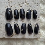 navy💫 ネイビーニュアンスネイルチップ