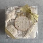 【クリスマスコフレ】  「輝く細氷」&「星の欠片たち」ファブリックパネル オーナメントセットクリスマスインテリア  ガーランド クリスマス飾り