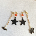 ハロウィン♡  ブラックスター ピアス