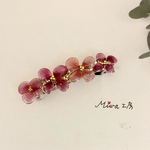 ピンクのお花のバレッタ（送料込）　No.277