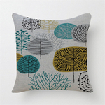 再販3木々のクッションカバーC北欧 スウェーデン 