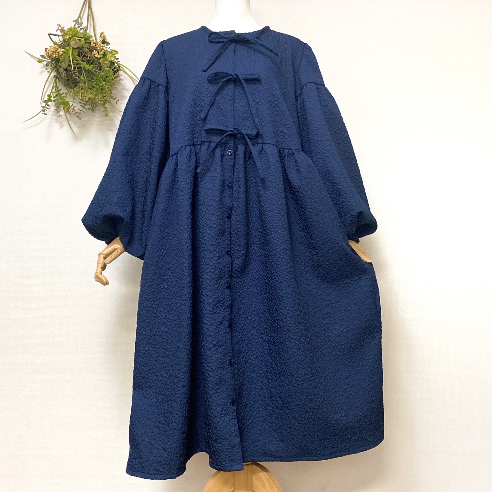 フラワーエンボス バルーン ワンピース 16,330円