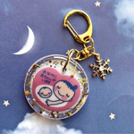 【冬の星空】マタニティマーク　レジンキーホルダー