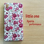 【リバティ生地】フェリシテ赤Xperia performance