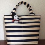 ボーダートートバック（L）