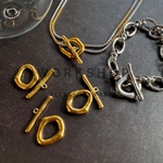 ☆再入荷【2set】ラウンドステンレスマンテルチャーム  18kgpゴールド