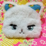 ふわ猫ポーチ★凛々し白