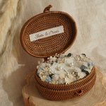 お花畑のリングピロー *cool color＊*　お名前入れ可能