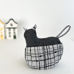 ねこの鍋つかみ ｢waffle｣ 刺繍生地