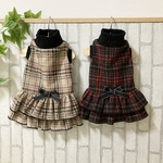 オーダー☆チェックのワンピース☆赤のみ☆胴40丈30まで