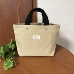 ◾️20％OFF  送料無料　帆布8号ヴィンテージ加工　柔らかトートバッグ　〈ベージュ〉
