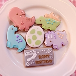 ［定番商品］お誕生日、バースデー♡恐竜のアイシングクッキーセット♡きょうりゅう