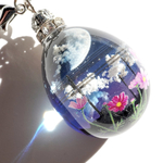 【sale】雲レジン☆日常☆コスモス☆漆黒☆空たまご13☆オススメ紐ペンダント