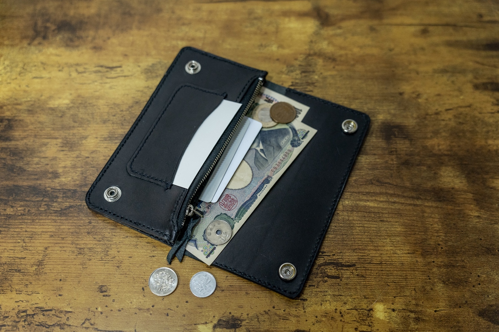 受注生産】トラッカーウォレット スリム - Leather works matoi