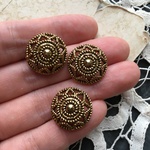 【1個】17mm/japan vintage/メタルボタン　1118-4