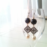 vintage☆ストーンピアス
