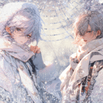 デザインペーパー　CUTE BOY WINTER FALL DP2