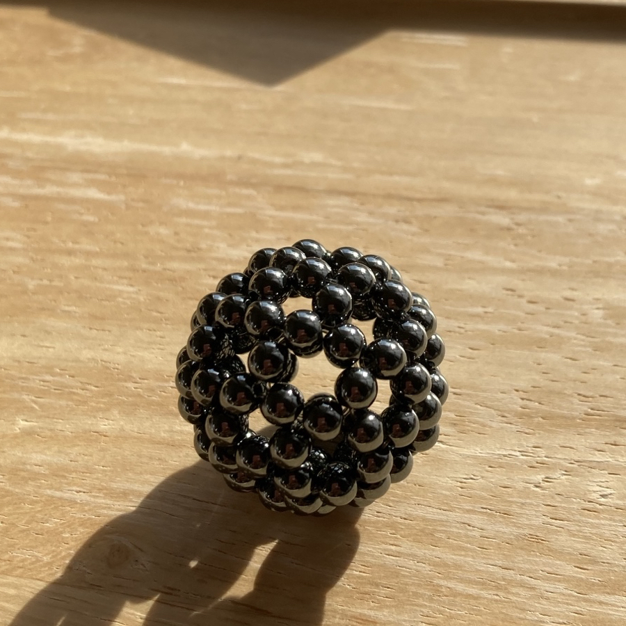 8mm レインボー フラーレン 置物 オーダー♡ レインボークォーツ26mm丸玉/Iris Quartz