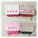 名入れ刺繍☆ 移動ポケット 《受注製作》