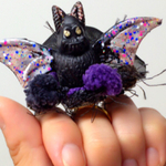 新作！！ハロウィン こうもり デビル 仮想 リング