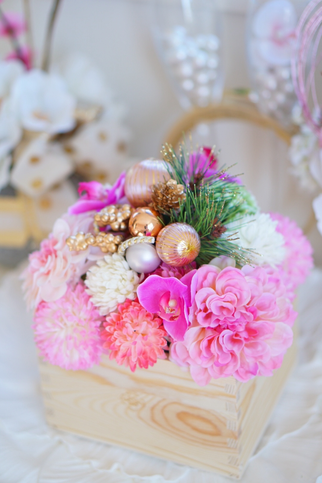 ハンドメイド❣️お正月飾り❣️フラワーアレンジ❣️ 早割り5％off☆お正月アレンジ☆おしゃれモダンめでたい アート