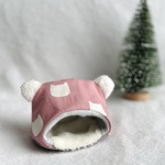 ハムスターのあったかテント⛺ネコたま柄くま耳