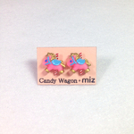 木馬ピアス（ピンク）