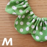 猫首輪《M》ポルカドット アップルグリーン