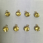 ガラス製ラインストーンチャーム