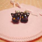 オーダーのお品○にゃんピアス2セット○黒猫
