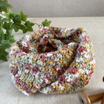 手編み🧶スラブヤーンのスヌード