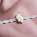 シロフクロウの帯留