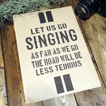 ハガキサイズ ステンシルシート『SINGING』【送料無料】