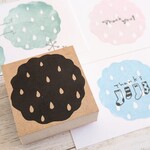 おっきなしずくの模様はんこ