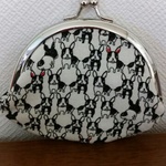 【在庫限り】みっちり★フレンチブルドック柄 がまぐち財布